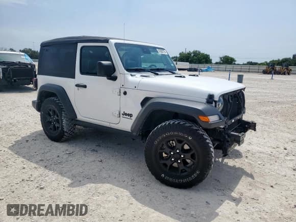 ✅ 2022 Jeep Wrangler Sport S • VIN: 1C4GJXAG5NW259605 • Lot: 57659775. Listed on Copart with 14,864 mi. Free auction sales archive from the USA and detailed vehicle history report at DreamBid. Image 4.