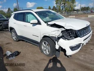 ✅ 2018 Jeep Compass Latitude • VIN: 3C4NJDBBXJT349762 • Lot: 43348256. Wystawiony na IAAI z przebiegiem 102 848 mil. Bezpłatny archiwum sprzedaży aukcyjnych z USA i szczegółowy raport historii pojazdu na DreamBid. Zdjęcie 1.