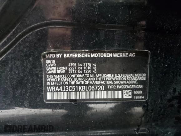 ✅ 2019 BMW 4 Series 430i xDrive • VIN: WBA4J3C51KBL06720 • Лот: 58598545. Опубликован ранее на Copart с пробегом Не указан. Бесплатный доступ к архиву аукционных продаж из США и подробный отчёт об истории автомобиля на DreamBid. Изображение 12.