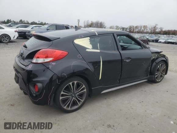 ✅ 2016 Hyundai Veloster Turbo • VIN: KMHTC6AE4GU248963 • Lot: 81581824. Listed on Copart with 173,791 mi. Free auction sales archive from the USA and detailed vehicle history report at DreamBid. Image 3.