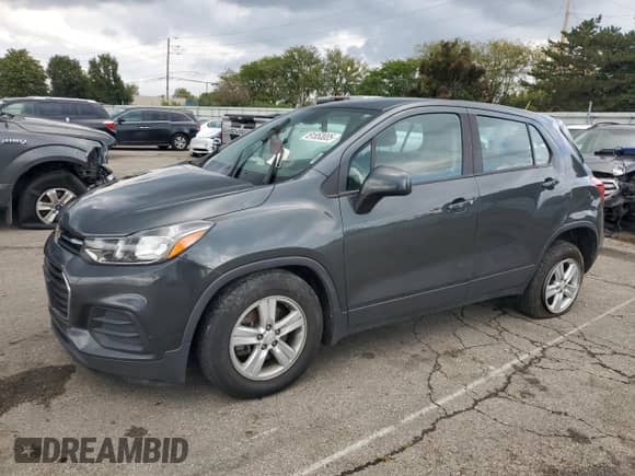 2020 Chevrolet Trax LS with VIN 3GNCJKSB6LL165828, listed as a Copart auction lot 81853005 with 110,741 mi miles and Salvage title. Bid and sale history available at DreamBid. Image 1.