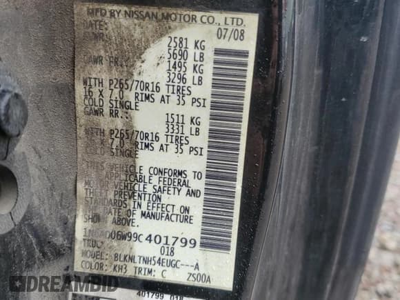 ✅ 2009 Nissan Frontier SE • VIN: 1N6AD06W99C401799 • Lot: 56278795. Listed on Copart with 241,362 mi. Free auction sales archive from the USA and detailed vehicle history report at DreamBid. Image 12.