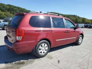 2008 Hyundai Entourage GLS z VIN KNDMC233586044725, wystawiony jako Copart lot #80720585 z przebiegiem 112 875 mil mil oraz Szkoda całkowita • Salvage title. Historia ofert i sprzedaży dostępna na DreamBid. Obrazek 3.