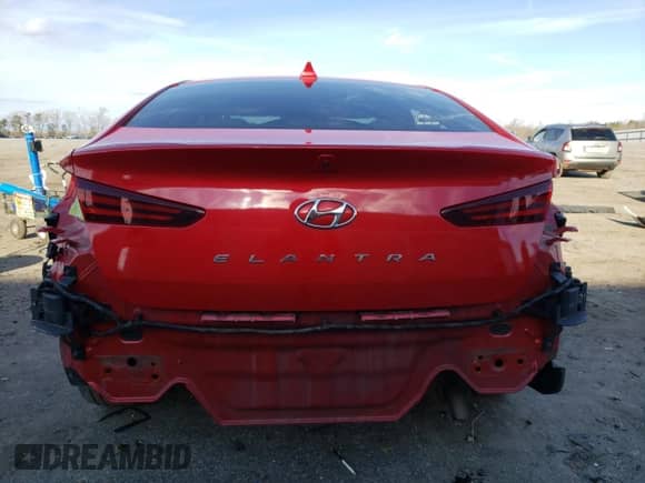 2020 Hyundai Elantra SEL with VIN 5NPD84LF7LH553950, listed as a Copart auction lot 87490024 with 94,058 mi miles and Salvage title. Bid and sale history available at DreamBid. Image 6.