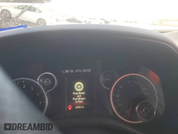 2023 Ram 1500 Tradesman z VIN 1C6RRENT0PN693234, wystawiony jako Copart lot #61307425 z przebiegiem 6 302 mil mil oraz Szkoda całkowita • Salvage title. Historia ofert i sprzedaży dostępna na DreamBid. Obrazek 9.