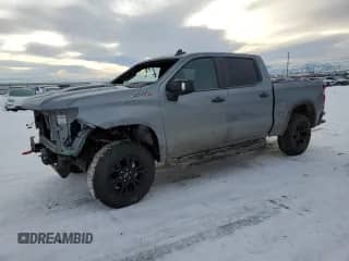 2024 Chevrolet Silverado 1500 ZR2 with VIN 3GCUDHEL1RG161201, listed as a Copart auction lot 43405865 with 15,614 mi miles and Salvage title. Bid and sale history available at DreamBid. Image 1.