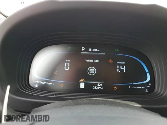 2023 Hyundai Venue SEL with VIN KMHRC8A32PU265524, listed as a Copart auction lot 78009124 with 23,219 mi miles and Salvage title. Bid and sale history available at DreamBid. Image 9.