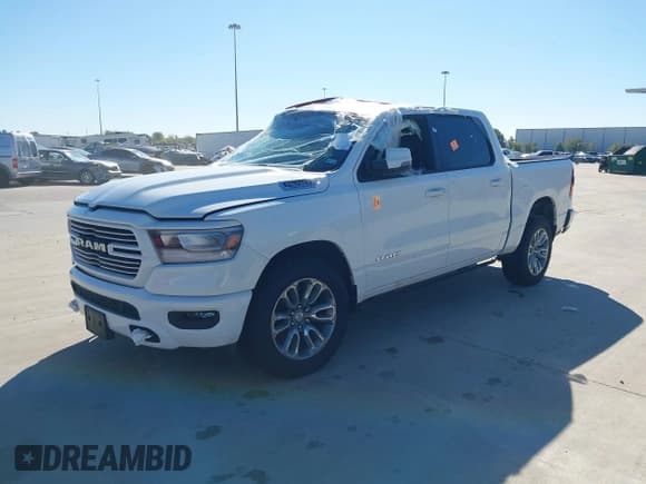 ✅ 2023 Ram 1500 Laramie • VIN: 1C6RREJT2PN670432 • Лот: 40974201. Опубликован ранее на IAAI с пробегом 45 417 миль. Бесплатный доступ к архиву аукционных продаж из США и подробный отчёт об истории автомобиля на DreamBid. Изображение 2.