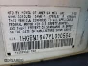 ✅ 2000 Honda Civic • VIN: 1HGEN1647YL000564 • Лот: 45484615. Опубликован ранее на Copart с пробегом 122 506 миль. Бесплатный доступ к архиву аукционных продаж из США и подробный отчёт об истории автомобиля на DreamBid. Изображение 12.