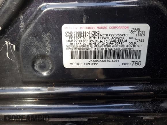 ✅ 2014 Mitsubishi Outlander SE • VIN: JA4AD3A33EZ016984 • Lot: 92532585. Listed on Copart with 170,371 mi. Free auction sales archive from the USA and detailed vehicle history report at DreamBid. Image 13.