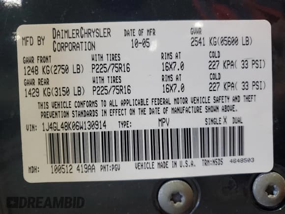 ✅ 2006 Jeep Liberty Sport • VIN: 1J4GL48K06W130914 • Лот: 91839755. Опубликован ранее на Copart с пробегом 195 494 миль. Бесплатный доступ к архиву аукционных продаж из США и подробный отчёт об истории автомобиля на DreamBid. Изображение 14.