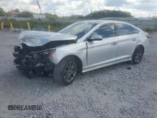 2018 Hyundai Sonata Limited with VIN 5NPE34AB9JH617728, listed as a Copart auction lot 84762245 with 106,322 mi miles and Salvage title. Bid and sale history available at DreamBid. Image 1.