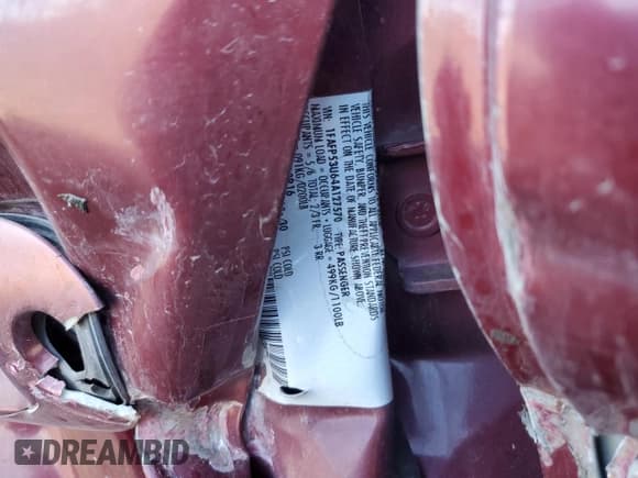 ✅ 2004 Ford Taurus SE • VIN: 1FAFP53U64A127570 • Лот: 92005605. Опубликован ранее на Copart с пробегом Не указан. Бесплатный доступ к архиву аукционных продаж из США и подробный отчёт об истории автомобиля на DreamBid. Изображение 12.