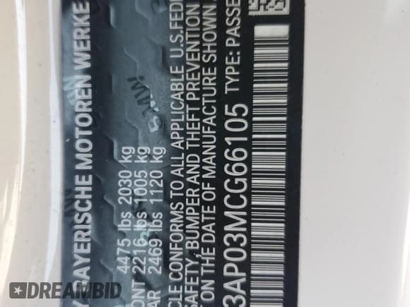 ✅ 2021 BMW 4 Series 430i • VIN: WBA53AP03MCG66105 • Lot: 88971625. Wystawiony na Copart z przebiegiem 69 236 mil. Bezpłatny archiwum sprzedaży aukcyjnych z USA i szczegółowy raport historii pojazdu na DreamBid. Zdjęcie 13.