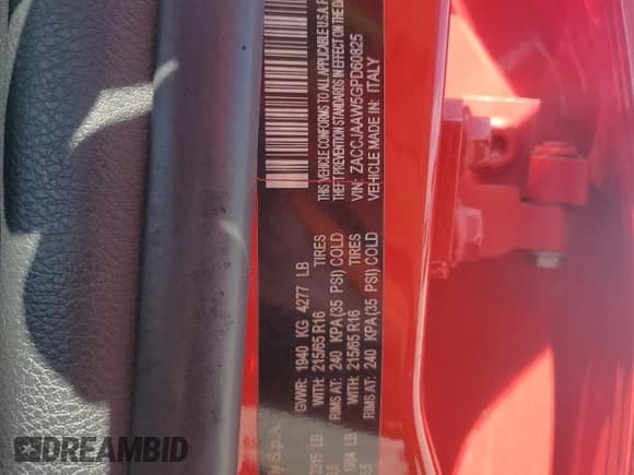 ✅ 2016 Jeep Renegade Sport • VIN: ZACCJAAW5GPD60825 • Лот: 80635895. Опубликован ранее на Copart с пробегом 148 435 миль. Бесплатный доступ к архиву аукционных продаж из США и подробный отчёт об истории автомобиля на DreamBid. Изображение 12.