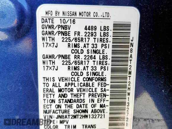 ✅ 2017 Nissan Rogue S • VIN: JN8AT2MT2HW132721 • Лот: 93040605. Опубликован ранее на Copart с пробегом 66 661 миль. Бесплатный доступ к архиву аукционных продаж из США и подробный отчёт об истории автомобиля на DreamBid. Изображение 13.