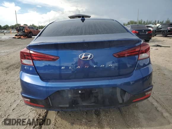 2020 Hyundai Elantra SEL with VIN 5NPD84LF8LH524084, listed as a Copart auction lot 80598735 with 92,747 mi miles and Salvage title. Bid and sale history available at DreamBid. Image 6.