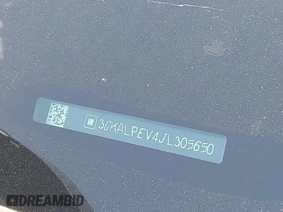 ✅ 2018 GMC Terrain SLT • VIN: 3GKALPEV4JL305650 • Lot: 43258555. Listed on IAAI with 107,051 mi. Free auction sales archive from the USA and detailed vehicle history report at DreamBid. Image 9.