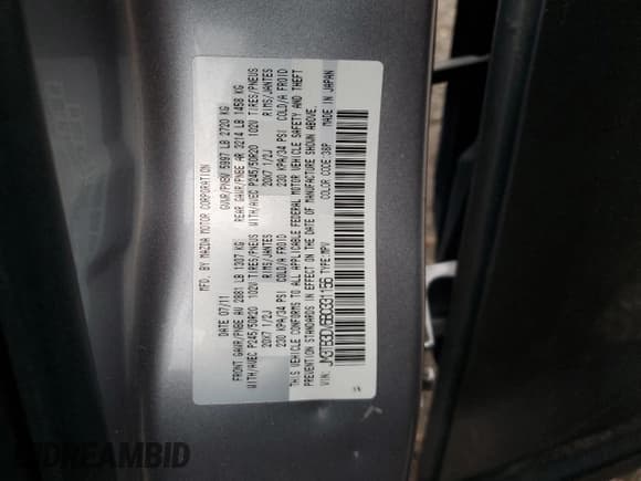 ✅ 2011 Mazda CX-9 Grand Touring • VIN: JM3TB3DV6B0331156 • Лот: 94034625. Опубликован ранее на Copart с пробегом 123 756 миль. Бесплатный доступ к архиву аукционных продаж из США и подробный отчёт об истории автомобиля на DreamBid. Изображение 13.