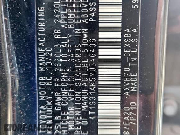 2021 Toyota Camry Hybrid SE z VIN 4T1S31AK5MU546406, wystawiony jako Copart lot #81505605 z przebiegiem 85 441 mil mil oraz Szkoda całkowita • Salvage title. Historia ofert i sprzedaży dostępna na DreamBid. Obrazek 12.