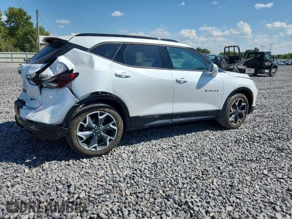 2020 Chevrolet Blazer RS z VIN 3GNKBERS5LS553039, wystawiony jako Copart lot #80130945 z przebiegiem 50 707 mil mil oraz Szkoda całkowita • Salvage title. Historia ofert i sprzedaży dostępna na DreamBid. Obrazek 3.