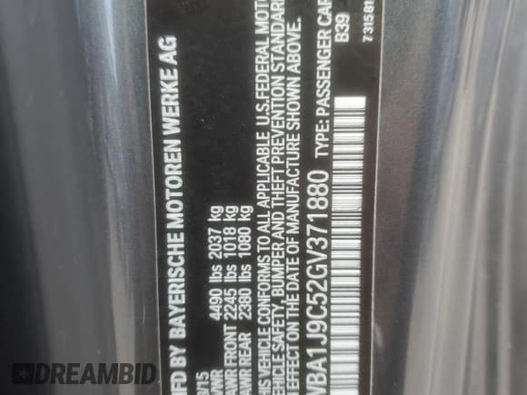 ✅ 2016 BMW 2 Series M235i xDrive • VIN: WBA1J9C52GV371880 • Lot: 86825045. Wystawiony na Copart z przebiegiem 64 674 mil. Bezpłatny archiwum sprzedaży aukcyjnych z USA i szczegółowy raport historii pojazdu na DreamBid. Zdjęcie 12.