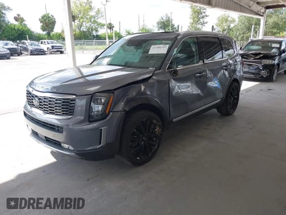 ✅ 2020 Kia Telluride SX • VIN: 5XYP54HC0LG076516 • Lot: 43308725. Listed on IAAI with 87,298 mi. Free auction sales archive from the USA and detailed vehicle history report at DreamBid. Image 2.