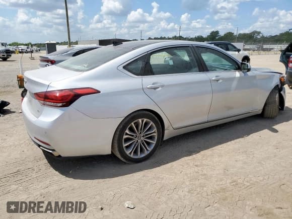 ✅ 2017 Genesis G80 3.8L • VIN: KMHGN4JE0HU195633 • Lot: 81678835. Listed on Copart with 99,526 mi. Free auction sales archive from the USA and detailed vehicle history report at DreamBid. Image 3.