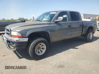 2002 Dodge Dakota SLT z VIN 1B7HG48N02S633708, wystawiony jako Copart lot #80820345 z przebiegiem 182 965 mil mil oraz Szkoda całkowita • Salvage title. Historia ofert i sprzedaży dostępna na DreamBid. Obrazek 1.