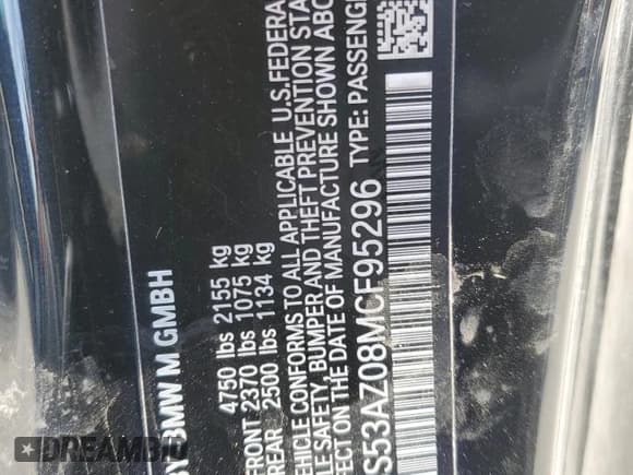 ✅ 2021 BMW M4 • VIN: WBS53AZ08MCF95296 • Lot: 51476735. Wystawiony na Copart z przebiegiem Nie podano. Bezpłatny archiwum sprzedaży aukcyjnych z USA i szczegółowy raport historii pojazdu na DreamBid. Zdjęcie 12.