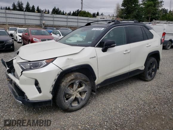 ✅ 2021 Toyota RAV4 Hybrid XSE • VIN: 4T3E6RFV3MU028839 • Lot: 51814345. Wystawiony na Copart z przebiegiem 119 572 mil. Bezpłatny archiwum sprzedaży aukcyjnych z USA i szczegółowy raport historii pojazdu na DreamBid. Zdjęcie 1.