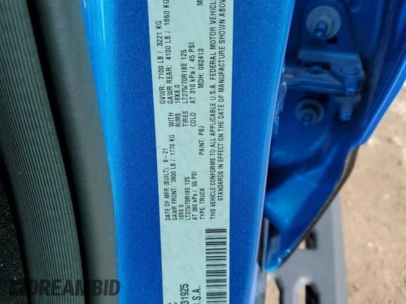 2021 Ram 1500 Rebel with VIN 1C6SRFLT9MN831925, listed as a Copart auction lot 83924035 with 85,885 mi miles and Salvage title. Bid and sale history available at DreamBid. Image 12.