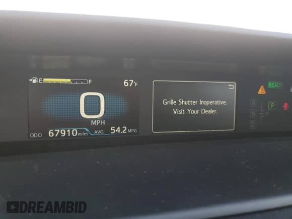 2021 Toyota Prius L Eco с VIN JTDKAMFU1M3138206, выставлен на аукционе Copart как лот 80360175 с пробегом 67 910 миль миль и Списание • Salvage title. История ставок и продаж доступна на DreamBid. Изображение 9.