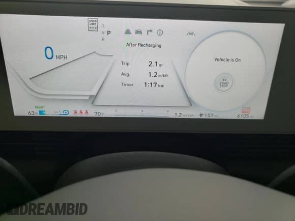 2023 Hyundai Ioniq 5 Limited z VIN KM8KRDAF8PU212569, wystawiony jako Copart lot #68883924 z przebiegiem 6 105 mil mil oraz Szkoda całkowita • Salvage title. Historia ofert i sprzedaży dostępna na DreamBid. Obrazek 9.