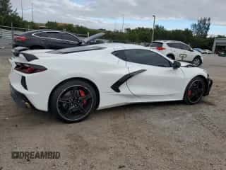 2021 Chevrolet Corvette 3LT с VIN 1G1YC2D46M5120132, выставлен на аукционе Copart как лот 80923944 с пробегом 9 193 миль миль и Списание • Salvage title. История ставок и продаж доступна на DreamBid. Изображение 3.