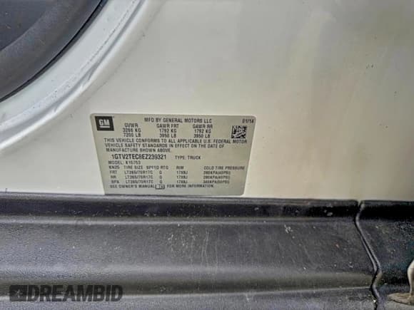 ✅ 2014 GMC Sierra 1500 • VIN: 1GTV2TEC8EZ239321 • Lot: 94547575. Listed on Copart with 164,596 mi. Free auction sales archive from the USA and detailed vehicle history report at DreamBid. Image 10.