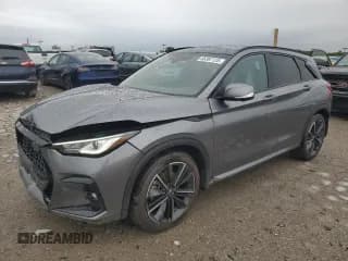 ✅ 2023 Infiniti QX50 Sport • VIN: 3PCAJ5FB6PF103622 • Lot: 66387135. Listed on Copart with 10,734 mi. Free auction sales archive from the USA and detailed vehicle history report at DreamBid. Image 1.