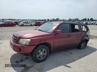 2004 Toyota Highlander с VIN JTEDD21A040083293, выставлен на аукционе Copart как лот 61767765 с пробегом Не указан миль и Списание • Salvage title. История ставок и продаж доступна на DreamBid. Изображение 1.
