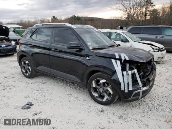 2021 Hyundai Venue SEL with VIN KMHRC8A3XMU093240, listed as a Copart auction lot 79058564 with 68,736 mi miles and Salvage title. Bid and sale history available at DreamBid. Image 4.