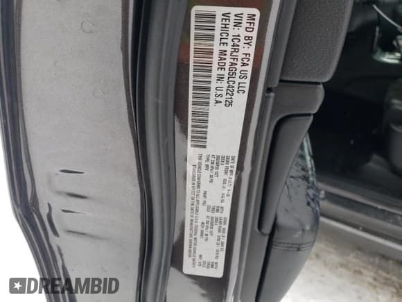 ✅ 2020 Jeep Grand Cherokee Laredo E • VIN: 1C4RJFAG5LC422125 • Lot: 42410385. Listed on Copart with 93,135 mi. Free auction sales archive from the USA and detailed vehicle history report at DreamBid. Image 13.