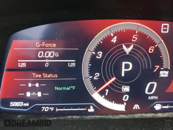 2020 Chevrolet Corvette 3LT с VIN 1G1Y82D49L5000566, выставлен на аукционе Copart как лот 73164814 с пробегом 5 883 миль миль и Списание • Salvage title. История ставок и продаж доступна на DreamBid. Изображение 9.