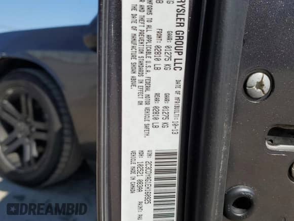 2014 Dodge Challenger SXT z VIN 2C3CDYAG1EH160925, wystawiony jako Copart lot #48783044 z przebiegiem 92 698 mil mil oraz Szkoda całkowita • Salvage title. Historia ofert i sprzedaży dostępna na DreamBid. Obrazek 12.