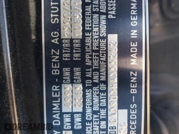 ✅ 1987 Mercedes-Benz 560 • VIN: WDBCA39D3HA355282 • Lot: 74798524. Listed on Copart with 200,535 mi. Free auction sales archive from the USA and detailed vehicle history report at DreamBid. Image 12.