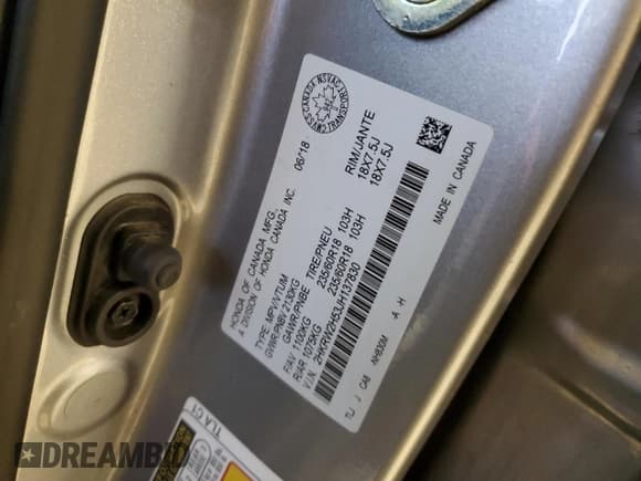 ✅ 2018 Honda CR-V EX • VIN: 2HKRW2H53JH137830 • Lot: 91379545. Wystawiony na Copart z przebiegiem 131 717 mil. Bezpłatny archiwum sprzedaży aukcyjnych z USA i szczegółowy raport historii pojazdu na DreamBid. Zdjęcie 14.