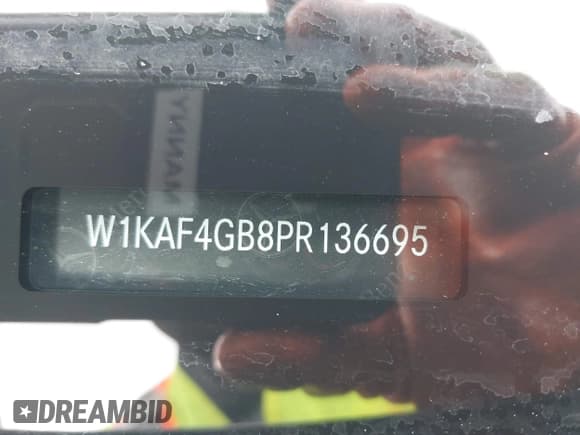 ✅ 2023 Mercedes-Benz C 300 • VIN: W1KAF4GB8PR136695 • Lot: 42115857. Listed on IAAI with 87,685 mi. Free auction sales archive from the USA and detailed vehicle history report at DreamBid. Image 9.