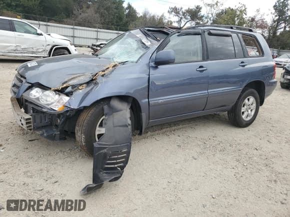 ✅ 2003 Toyota Highlander • VIN: JTEGF21A030121305 • Lot: 90042735. Wystawiony na Copart z przebiegiem Nie podano. Bezpłatny archiwum sprzedaży aukcyjnych z USA i szczegółowy raport historii pojazdu na DreamBid. Zdjęcie 1.
