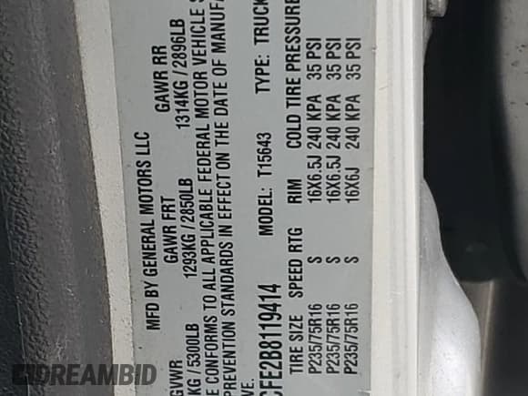 ✅ 2011 Chevrolet Colorado 1LT • VIN: 1GCHTCFE2B8119414 • Лот: 79345604. Опубликован ранее на Copart с пробегом 95 300 миль. Бесплатный доступ к архиву аукционных продаж из США и подробный отчёт об истории автомобиля на DreamBid. Изображение 12.