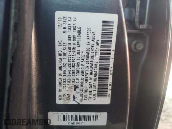 ✅ 2011 Acura RDX • VIN: 5J8TB1H2XBA003862 • Lot: 83663314. Listed on Copart with 139,916 mi. Free auction sales archive from the USA and detailed vehicle history report at DreamBid. Image 14.