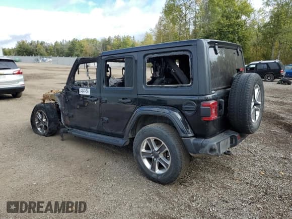 ✅ 2021 Jeep Wrangler Unlimited Sahara • VIN: 1C4HJXEG7MW593969 • Лот: 74041454. Опубликован ранее на Copart с пробегом Не указан. Бесплатный доступ к архиву аукционных продаж из США и подробный отчёт об истории автомобиля на DreamBid. Изображение 2.
