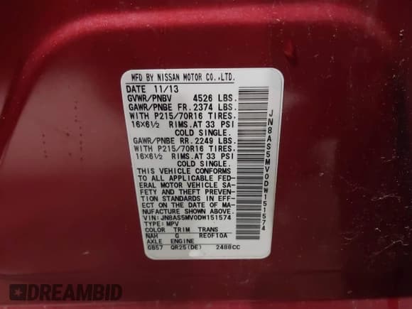 ✅ 2013 Nissan Rogue SV • VIN: JN8AS5MV0DW151574 • Lot: 43649820. Wystawiony na IAAI z przebiegiem 77 635 mil. Bezpłatny archiwum sprzedaży aukcyjnych z USA i szczegółowy raport historii pojazdu na DreamBid. Zdjęcie 9.
